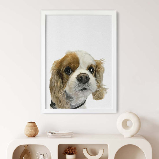 Custom Peekaboo Dog Portrait | Hand-Painted Watercolor Masterpiece By ...