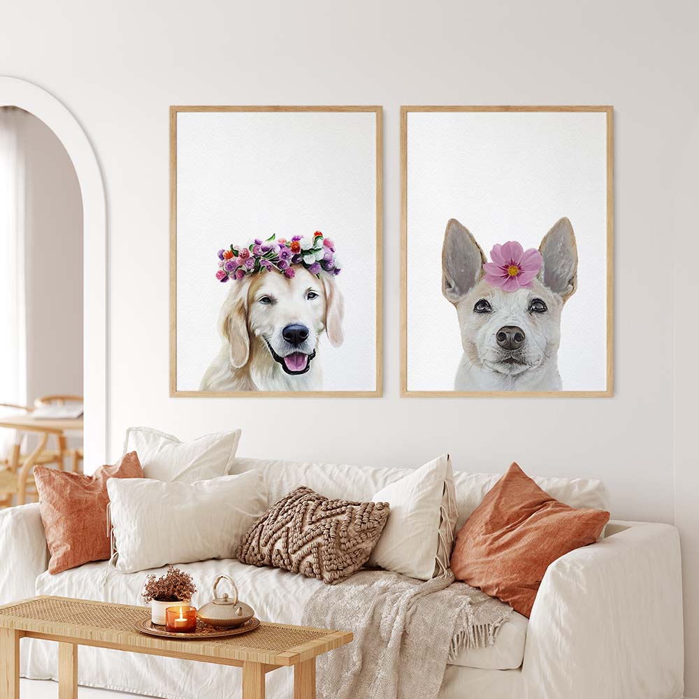 HILARIOUS Custom Pet Portrait From Photo 100% Watercolor Hand Painting Peekaboo