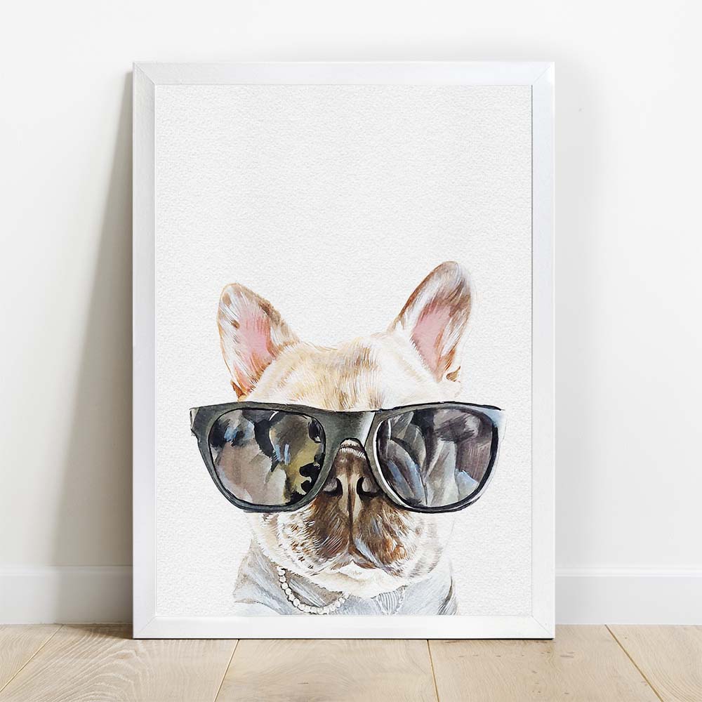 HILARIOUS Custom Pet Portrait From Photo 100% Watercolor Hand Painting Peekaboo