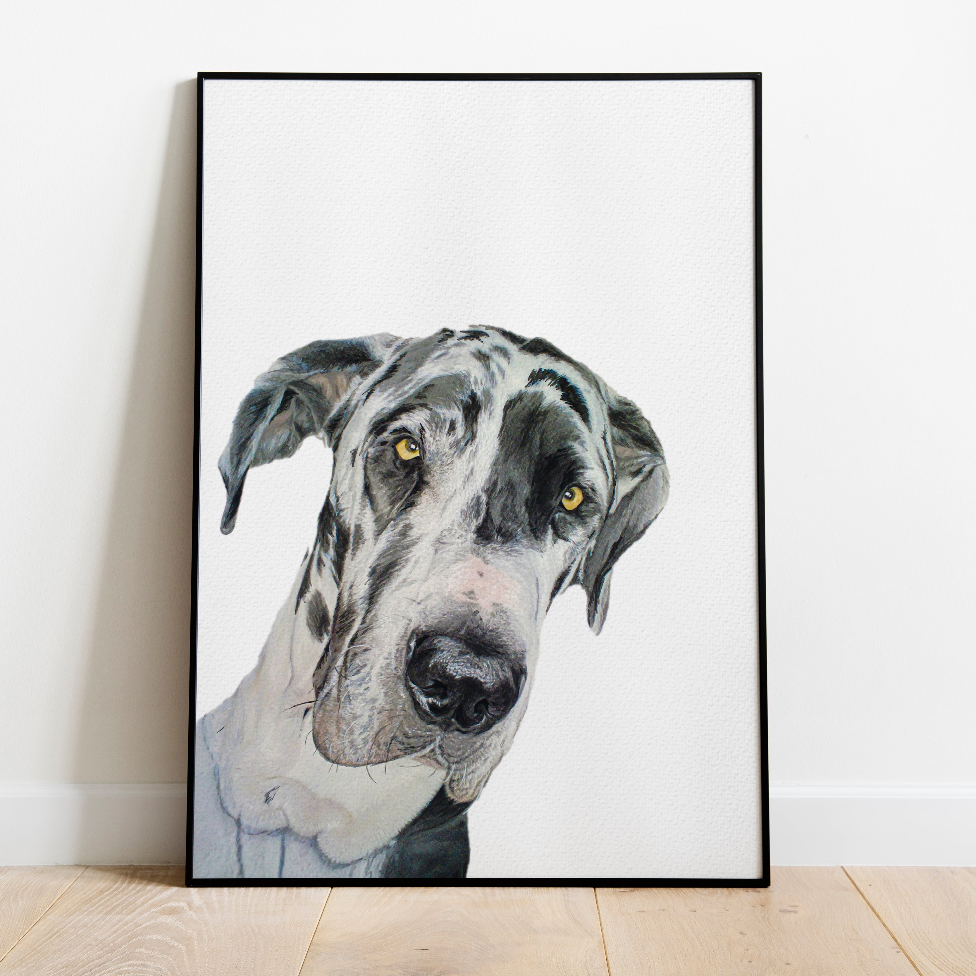 Custom Dog Portrait From Photo – DogHeroArt